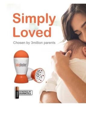 Baby Shusher Sleep Soother Sound Machine: Battery Powered, Portable
